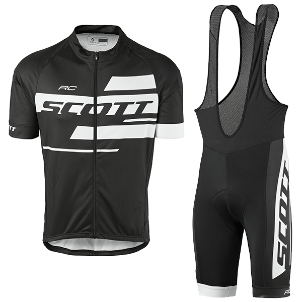 2017 Scott Rc Schwarz-Weiß Fahrradbekleidung Satz Radtrikot Kurzarm+Kurz Trägerhose 889GIKB 2017 Scott Rc Schwarz-Weiß Fahrradbekleidung Satz Radtrikot Kurzarm+Kurz Trägerhose 889GIKB