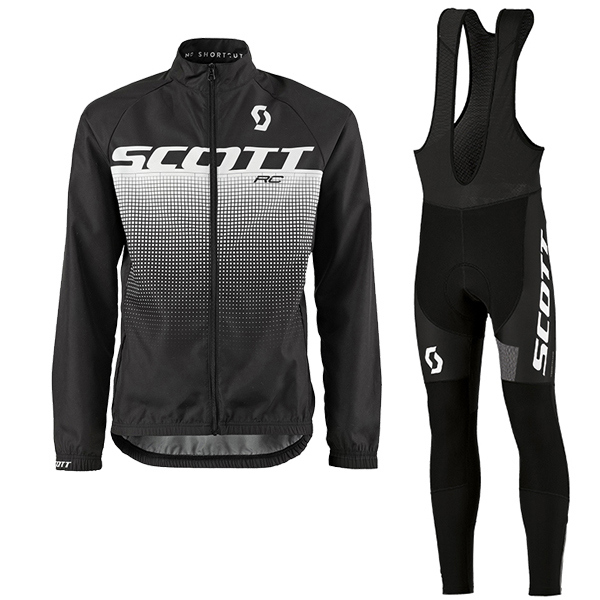 2017 Scott Rc Weiß-noir Fahrradbekleidung Satz Radtrikot Langarm+Lang Trägerhose 979CECI 2017 Scott Rc Weiß-noir Fahrradbekleidung Satz Radtrikot Langarm+Lang Trägerhose 979CECI