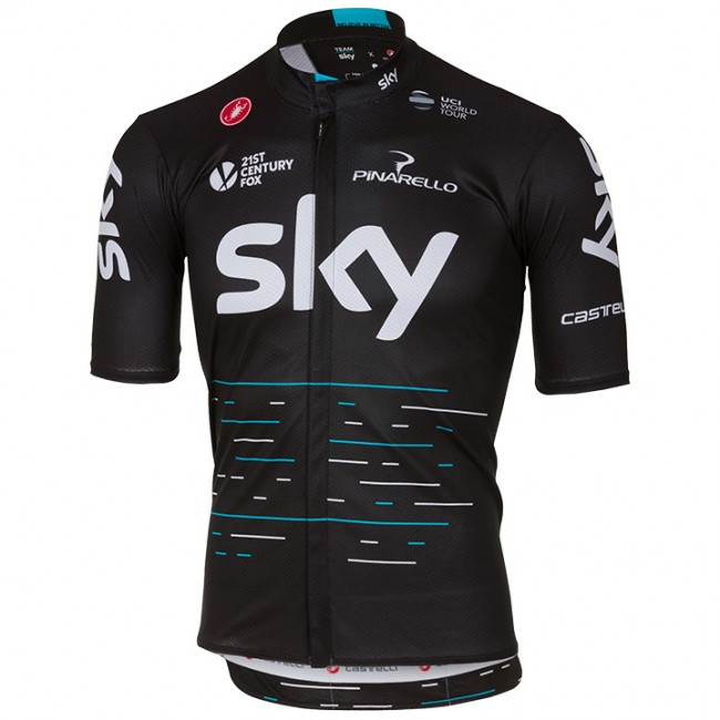 2017 Sky Pro Radtrikot Kurzarm Schwarz 621QDMR 2017 Sky Pro Radtrikot Kurzarm Schwarz 621QDMR