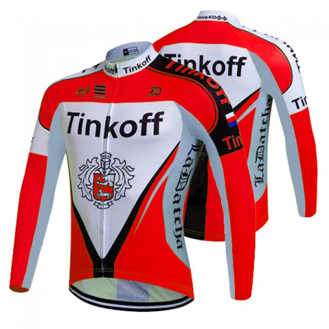 2017 Tinkoff Rot Radtrikot Langarm 999EGEB 2017 Tinkoff Rot Radtrikot Langarm 999EGEB